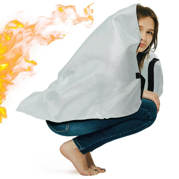 Supvox Heat Insulation Blanket Red Professional for Fire Extinguishing 1Pc