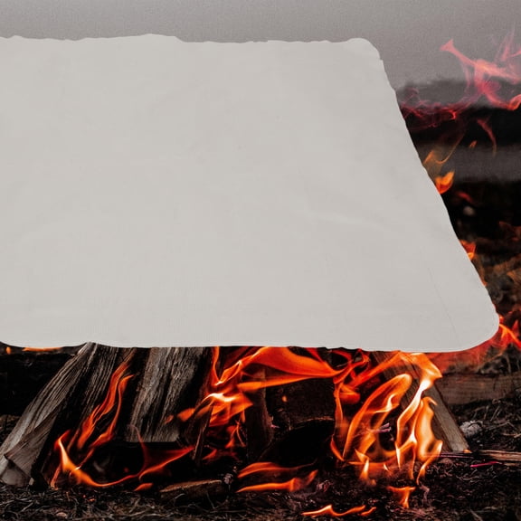 Toyandona 1Pc Red Fire Blanket Professional Protection Blanket with High Temperature Resistance