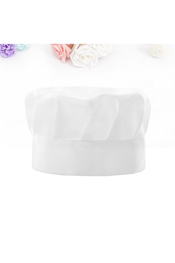 Chef Hat White Mushroom - Comfortable and Adjustable for All Chefs