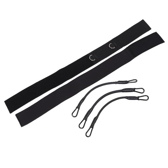 Toyandona 1Set Black Running Leg Lift Straps with Adjustable Resistance Bands for Speed Training