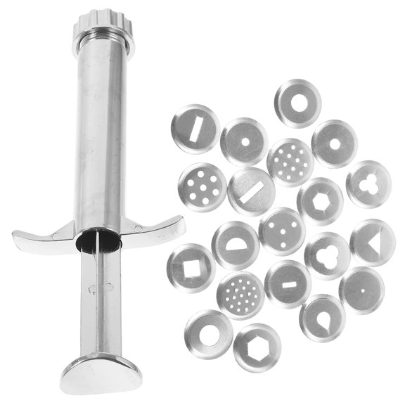 Toyandona 1Set Polymer Clay Extruder with Stainless Steel Mold Kit for Convenient Clay Squeezing