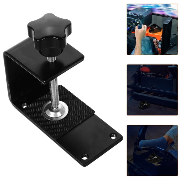 Toyandona 1Set Racing Games Bracket Replacement Black Adjustable Shifter Mount for Controllers