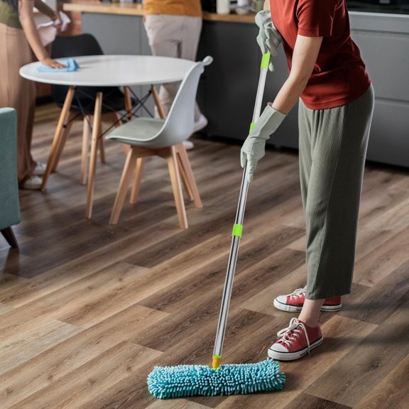 Toyandona 1Set Replacement Mop Handle Mop Pole Broom Rod Stainless Steel Plastic Multi Use