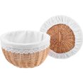 thumbnail image 1 of Toyandona Multipurpose White Woven Bread and Pastry Basket with Lid 1Pc, 1 of 1