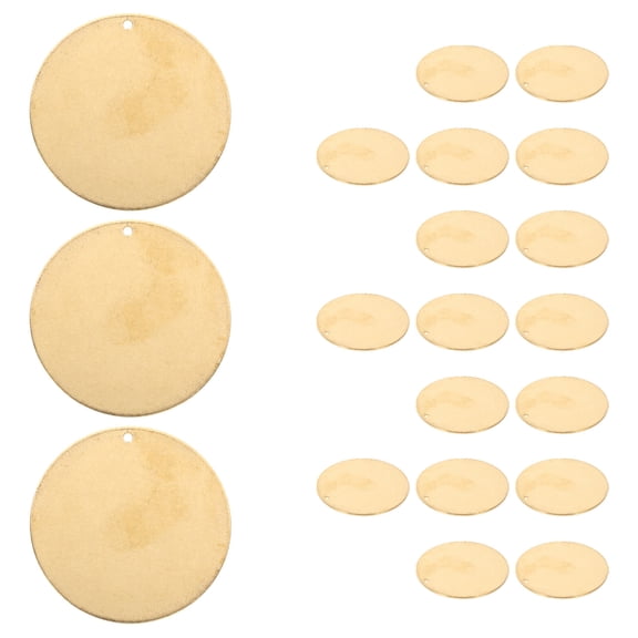 Toyandona 20Pcs Portable Round Brass Valve Tags for Water Labeling and Organizing Equipment
