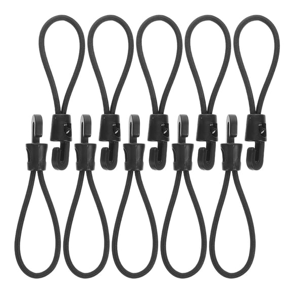Toyandona 20pcs Cargo Straps Black Plastic Bungee Cord For Car Trunk Use
