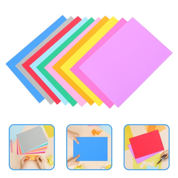 Toyandona 250Pcs Assorted Colored Cardstock Paper for DIY Craft Projects and Origami