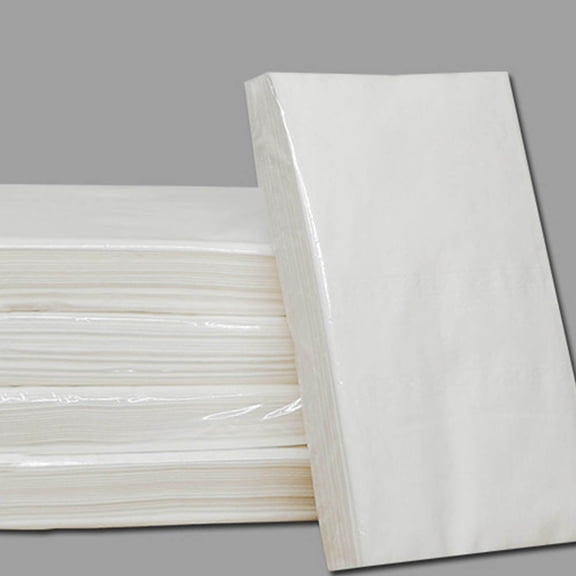 Toyandona 25Packs Soft White Wood Pulp Tissue Paper Extraction for Hotel Restaurant Home Use