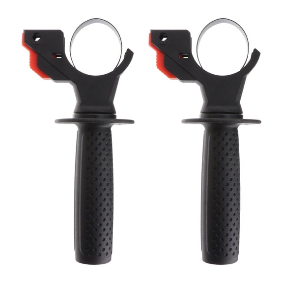 Toyandona 2Pcs Adjustable Front Angle Handle Black Plastic Electric Drill Handle Anti Skid Grip