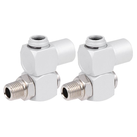 Toyandona 2Pcs Air Compressor Quick Connect Hose Connector with 360 Degree Rotating Fittings