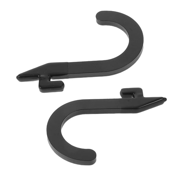Toyandona 2-Pack Black Steel J Hooks for Squat Rack Heavy Duty Gym Equipment Holder Fitness Rack Accessories