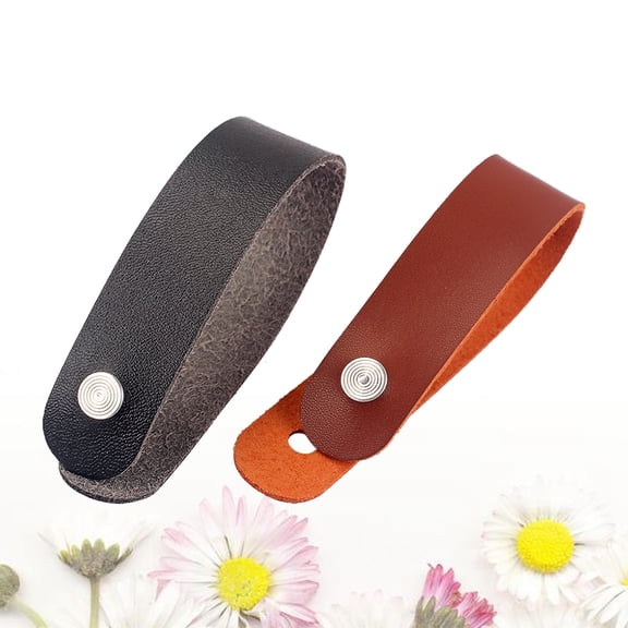 Toyandona 2Pcs Easy Use Guitar Headstock Tie Strap for Acoustic Guitar and Mandolin Neck
