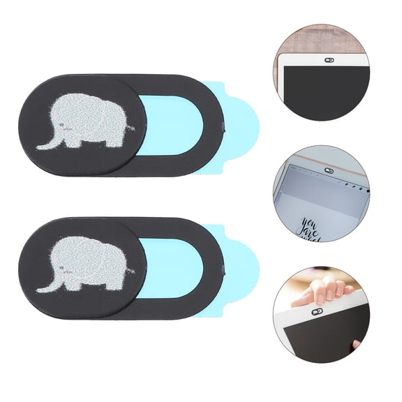 Toyandona 2Pcs Elephant Webcam Cover Slide ABS Multi Protect Personal Privacy For Mobile Phones