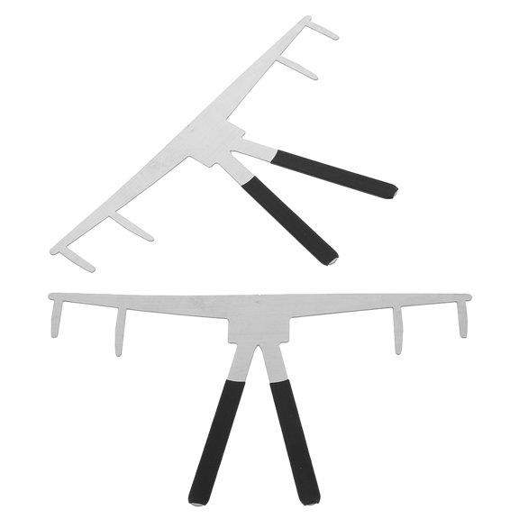 Toyandona 2Pcs Metal Eyebrow Guide Tools with Easy Use Design for Perfect Brow Mapping