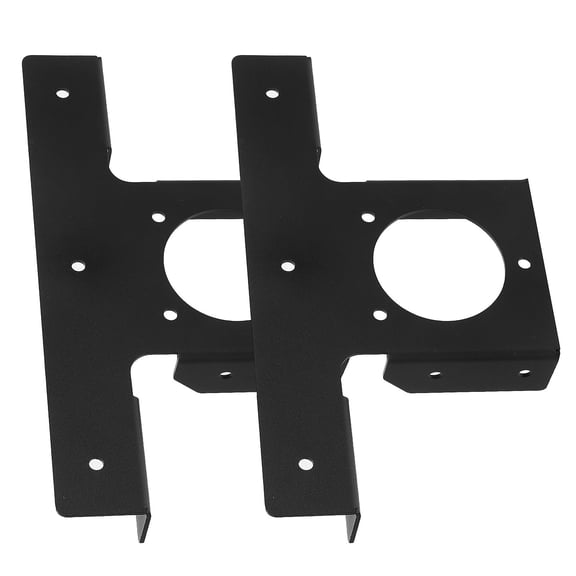 Toyandona 2Pcs Pergola Bracket Kit Black Metal Angle Support Brackets with Easy Installation for Patio