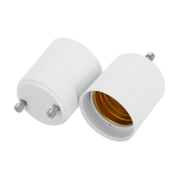 Toyandona 2Pcs Reliable Bulb Socket Extender White Lamp Base Adapter for Indoor Lighting Fixture Conversion