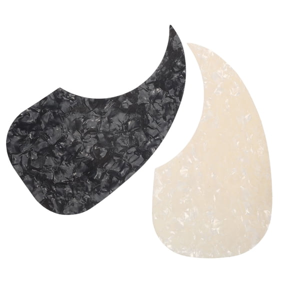 Toyandona 2Pcs Self Adhesive Folk Guitar Pickguard Scratch Plate for Acoustic and Electric Guitars