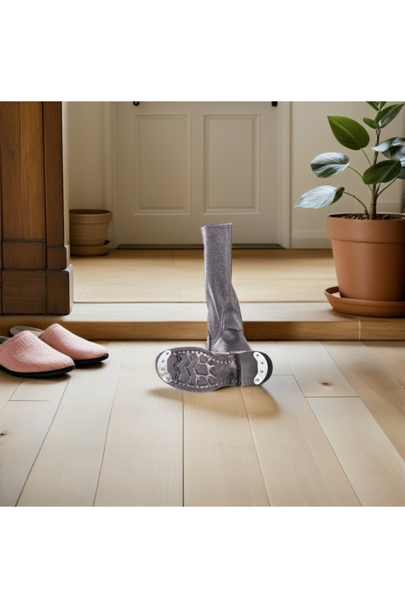 2Pcs Slim Stainless Steel Heel Pads Boot Sole Repair Accessories Comfortable Wear Resistant