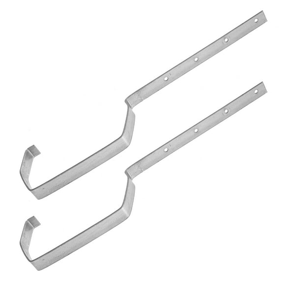 Toyandona 2Pcs Sturdy Plated Silver Iron Gutter Holder Easy Install Roof Gutter Rack for Versatile Drainage Support