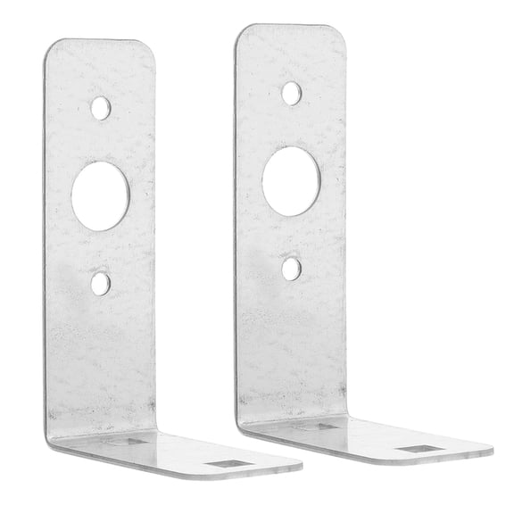 Toyandona 2Pcs Trailer Tail Light Mounting Bracket Plated Silver L Shape Reinforced Angle Iron Weatherproof