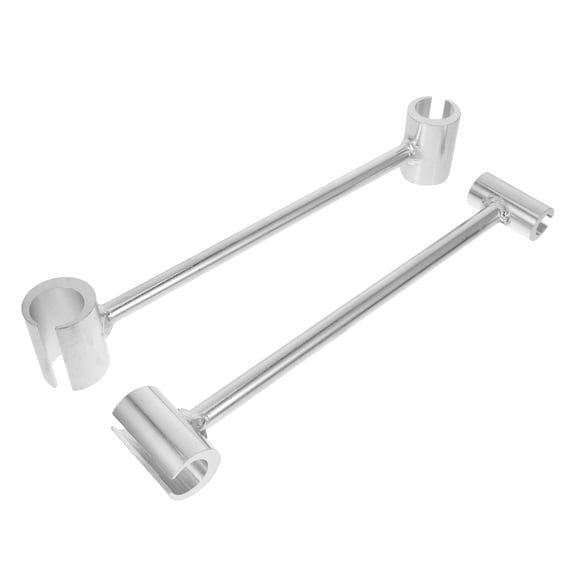 Toyandona 2Pcs Versatile Plated Silver Hinge Adjustment Tool for Door Window Alignment with Comfortable Grip