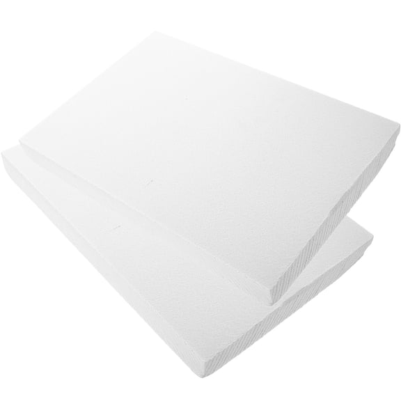 Toyandona 2Pcs White Foam Sheet Material for Crafting and Model DIY Lightweight and Flexible