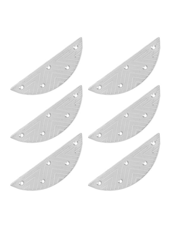 Metal Heel Plates for Shoes, Easy to Install, Versatile Use, 3 Pairs for Shoe Repair and