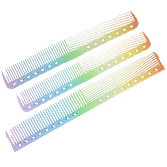 Toyandona 3Pcs Professional Hair Comb with Finely and Standard Spaced Teeth for Effective Styling Multi Color