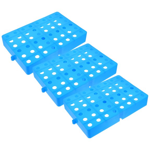 Toyandona 3Pcs Warehouse Storage Pads Plastic Pallets with Heavy Duty Raised Floor Riser Design