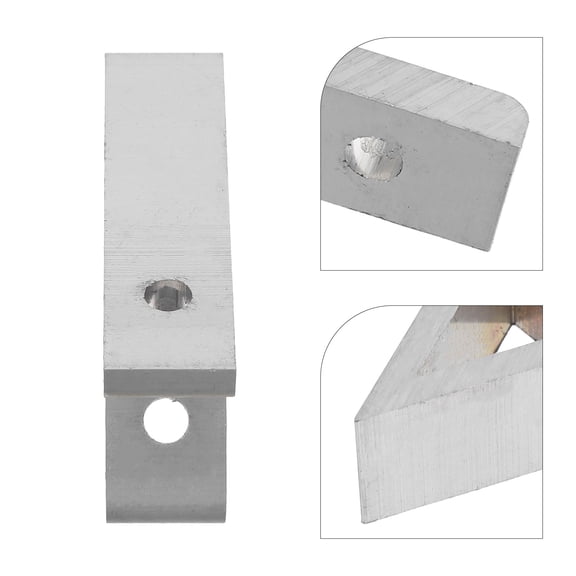 Toyandona Plated Silver Aluminum 45 Degree Angle Bracket, Adjustable Corners, for Car, 4Pcs
