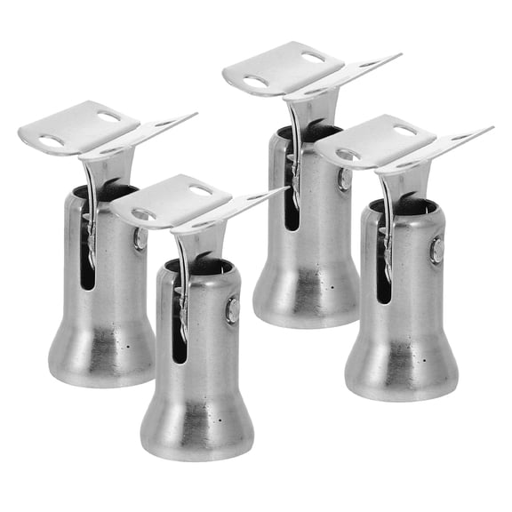 Toyandona 4Pcs Durable Stainless Steel Stairway Handrail Brackets with Swivel Mount for Deck Railings