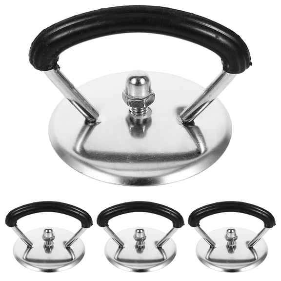 Toyandona 4Pcs Ergonomic Pot Lid Handle Knobs Stainless Steel Replacement for Kitchen Use