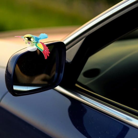 Toyandona 4Pcs Flapping Wing Bird Car Decorations with Weatherproof Adhesive for Scooter Motorcycle and Auto