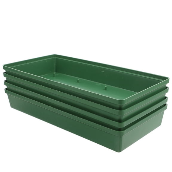 Toyandona 4Pcs Flower Tray Plastic Floral Mud Container for Long Term Flower Arrangements