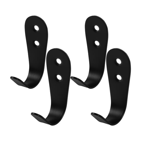 Toyandona Heavy Duty Black Metal Ladder Brackets for Home Use, Easy to Install and Stable Support