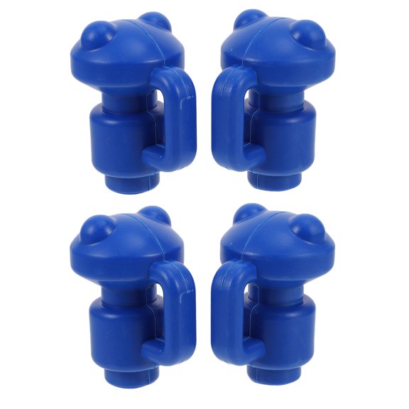 Toyandona 4Pcs Trampoline Rod Protector Blue Plastic Covers for Secure Enclosure Pole Connection