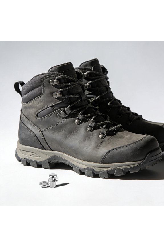50-Piece Alloy Metal Shoe Buckle Replacement Kit for Hiking Boots with Rivets and Secure Fasteners