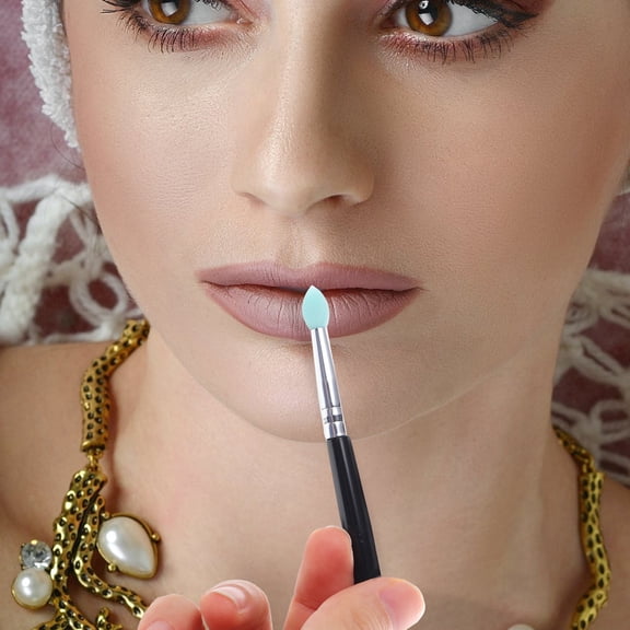 Toyandona 5Pcs Eyeshadow Brush Silicone Eye Shadow Sticks for Daily Use Women Peach Pink
