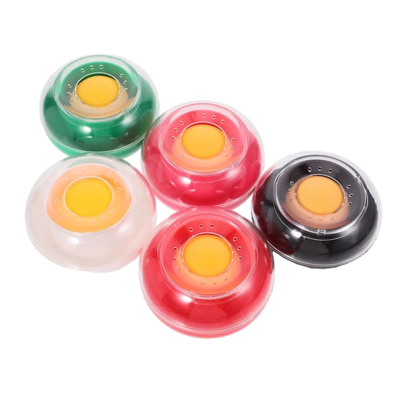 Toyandona 5Pcs Finger Moistener with Floating Wet Ball for Easy Paper Handling and Cash Sorting Home Use