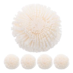 Toyandona 5pcs Chrysanthemum Shape Flower Oil Diffuser Sticks Beige Rice Paper