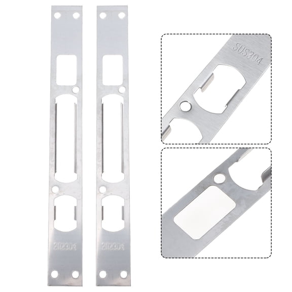 Toyandona 6Pcs Door Jamb Security Plate Iron Security Door Installation for Homeowners