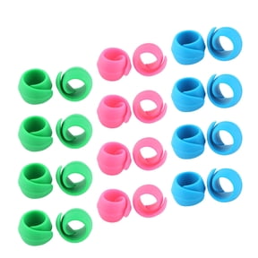 Toyandona Flexible Silicone Sewing Spool Holders in Assorted Colors for Knitting and Sewing, 80 Pieces Set