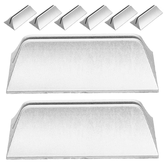 Toyandona 8Pcs Plated Silver Desk Panel Clip for Room Divider Privacy Screen Holder Home Use