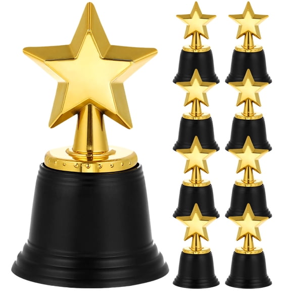 Toyandona 9Pcs Durable Plastic Trophy Model for Track Field and Team Award Decorations