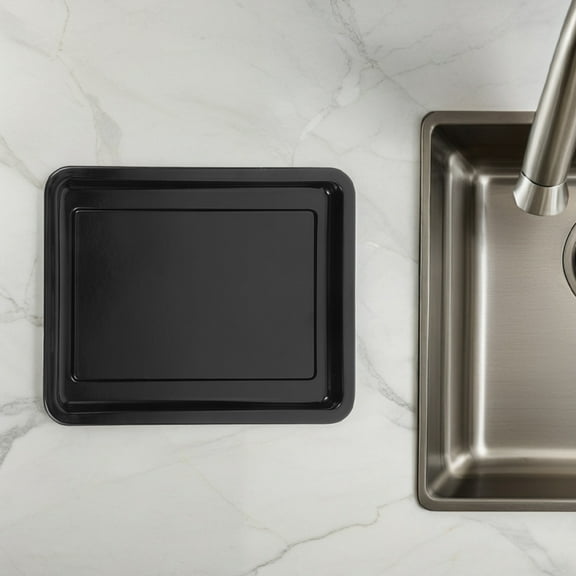 Toyandona Black Enamel Baking Pan Rectangular Design High Temperature Resistant Roaster