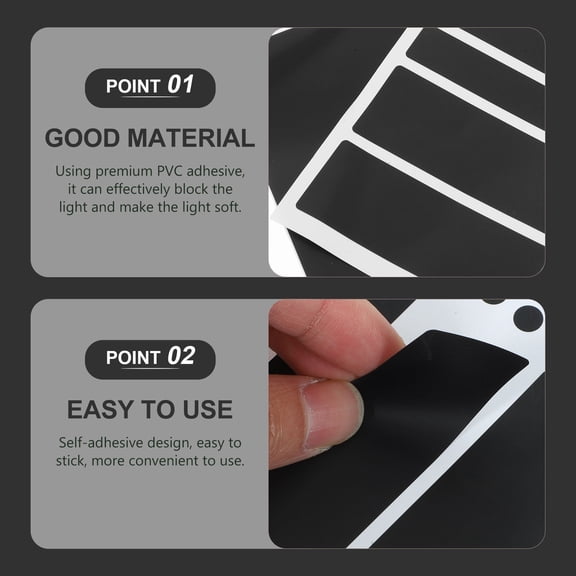 Toyandona Black LED Shading Stickers for Electronic Devices Soften LED Light and Reduce Glare