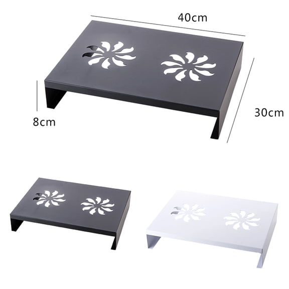 Toyandona Black Microwave and Oven Counter Rack with Pressure Resistance and Easy-to-Clean Design