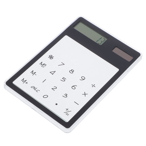 Toyandona Black Solar Powered Calculator with Easy Touch Panel and 8 Digit Display