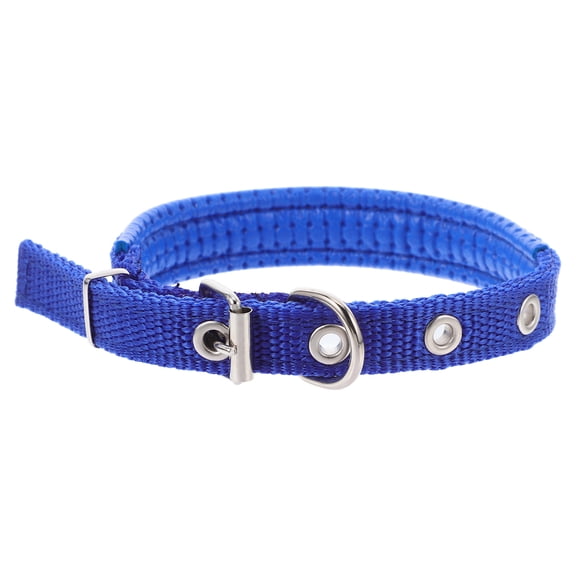 Toyandona Blue Wear Resistant Pet Collar Adjustable Polyester Neck Decor for Dogs and Cats