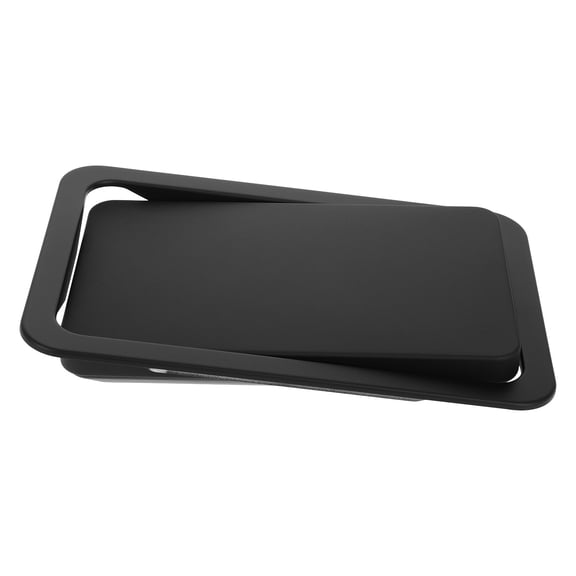 Toyandona Stainless Steel Rectangle Can Cover with Swing Flap for Kitchen and Bathroom